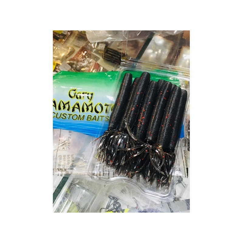 YAMAMOTO BIG IKA COLOR 334 SMOKE W/RED FLK