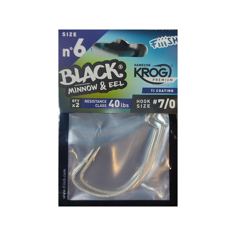 BLACK MINNOW 200 2 ANZUELOS 7/0