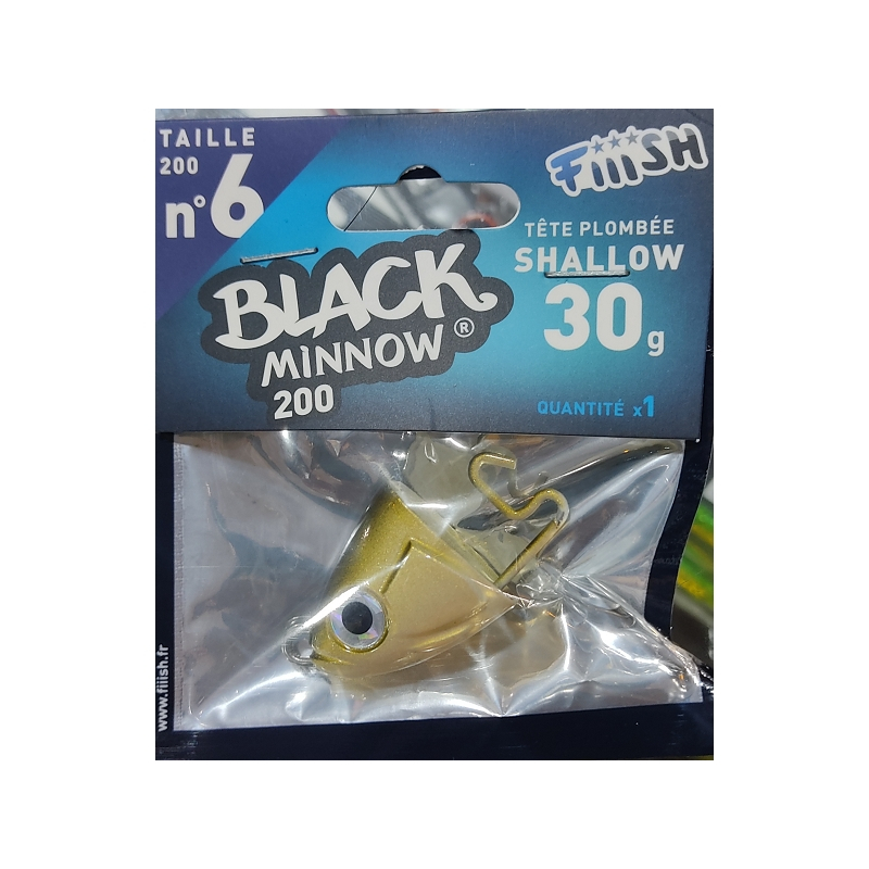 BLACK MINNOW 200 1 SHALOW JIG HEAD 30GR KAKI