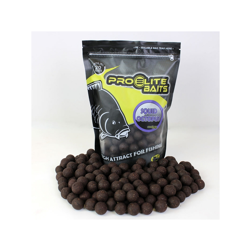 PRO ELITE BOILIES CLASSIC 20MM SQUID OPTUPUS 800GR