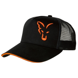 GORRA FOX BLACK ORANGE TRUCKER