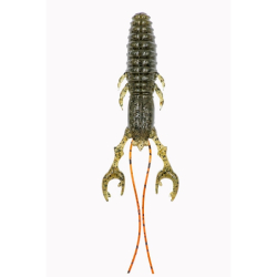 WALOBAITS MARAMBA CRAW 3" 007 OLIVE PEEPER