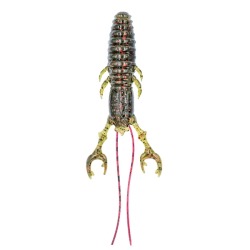 WALOBAITS MARAMBA CRAW 3" 008 GREEN PUMKING RED