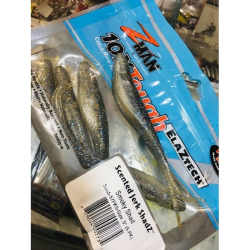 Z-MAN SCENTED JERK SHADZ 5" SMOKY SHAD 5PK
