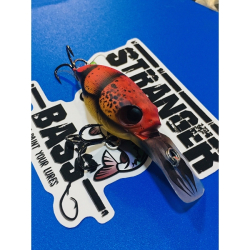 STRANGER BASS CRANK ROJO NARANJA FLUOR