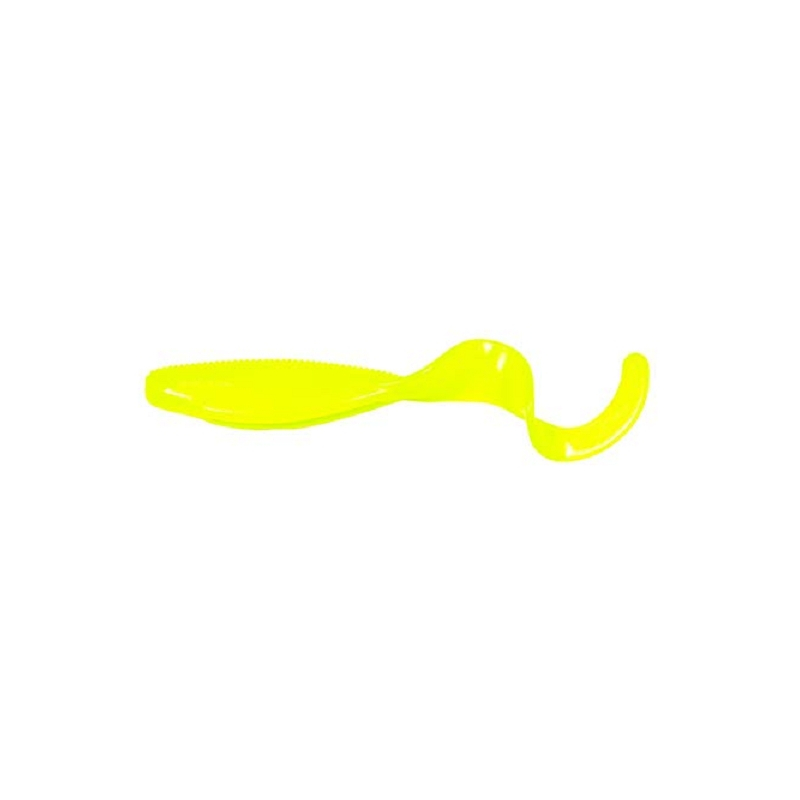 Z-MAN STREAKZ CURLY TAILZ 5" HOT CHARTREUSE