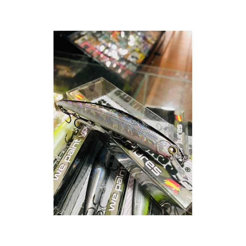 STRANGER BASS JERK 110 HOLOGRAFICO NEGRO SUSPEN.