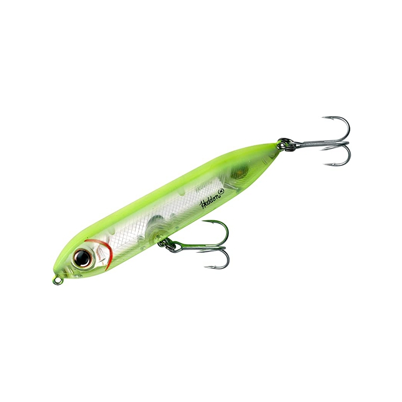 HEDDON SUPER SPOOK 7" CHARTREUSE SILVER