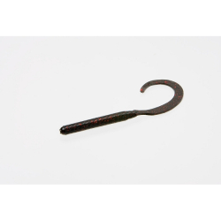 ZOOM CURLY TAIL 4" 001 BLACK RED