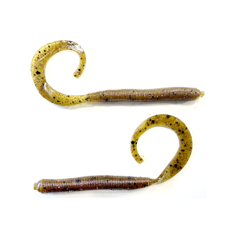 ZOOM CURLY TAIL 4" 248 GREEN P. PURPLE