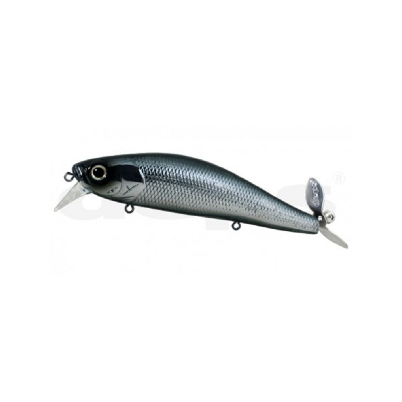 DEPS SPIRAL MINNOW 80 BLACK BACK