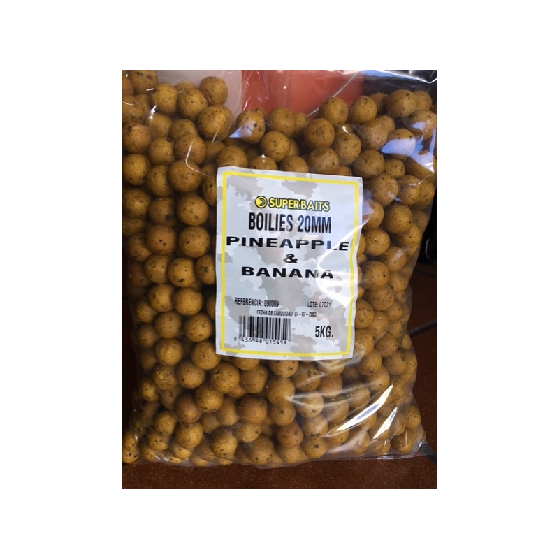 SUPERBAITS BOILIES 20MM P&B 5KG