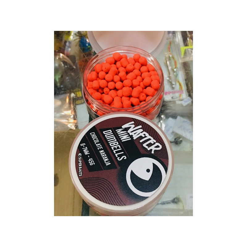 SUPERBAITS DUMBELL CHOCOLATE NARANJA 6-7MM