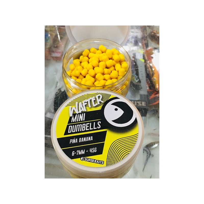 SUPERBAITS DUMBELL PIÑA BANANA 6-7MM