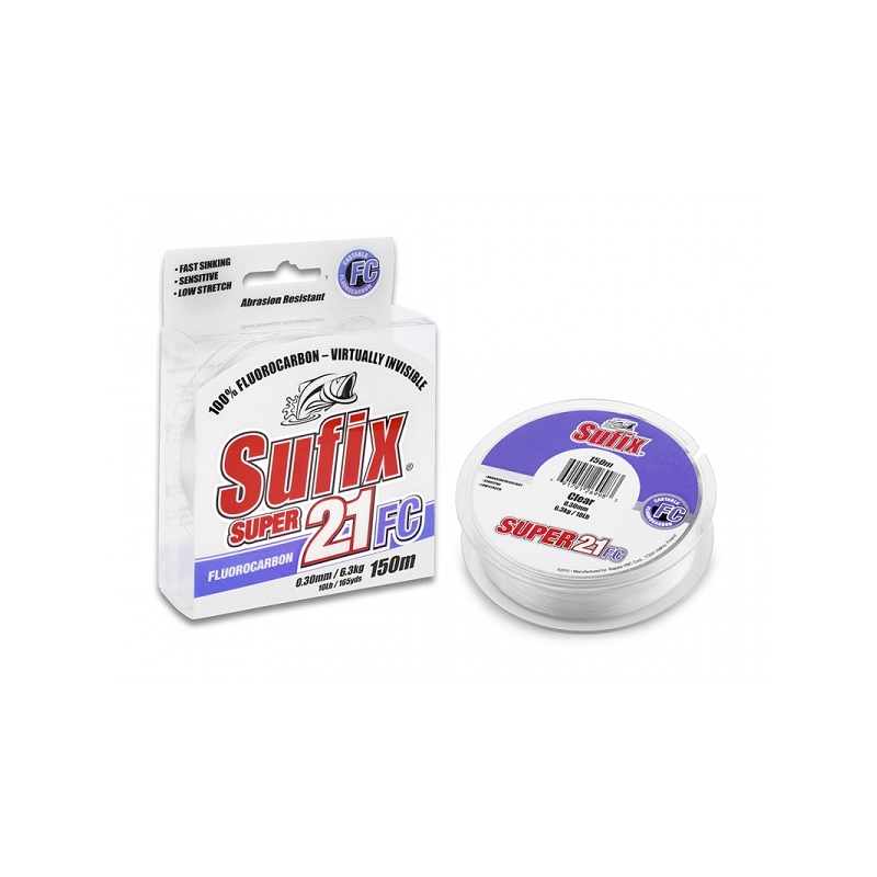 SUFIX SUPER 21 FLUORO CLEAR 150M 30
