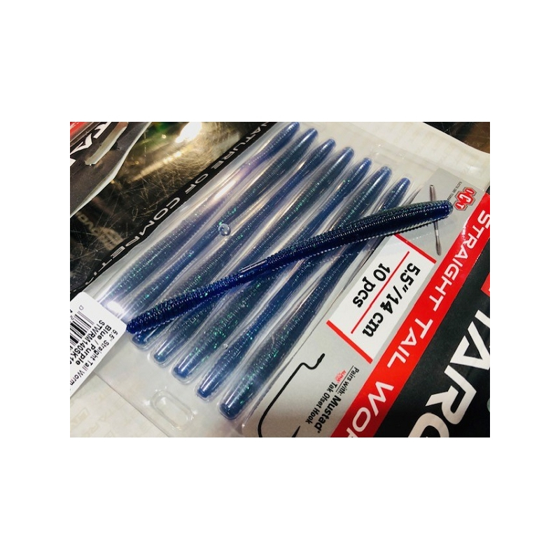 LIVE TARGET 5.5" STRAIGHT TAIL BLUE PURPLE