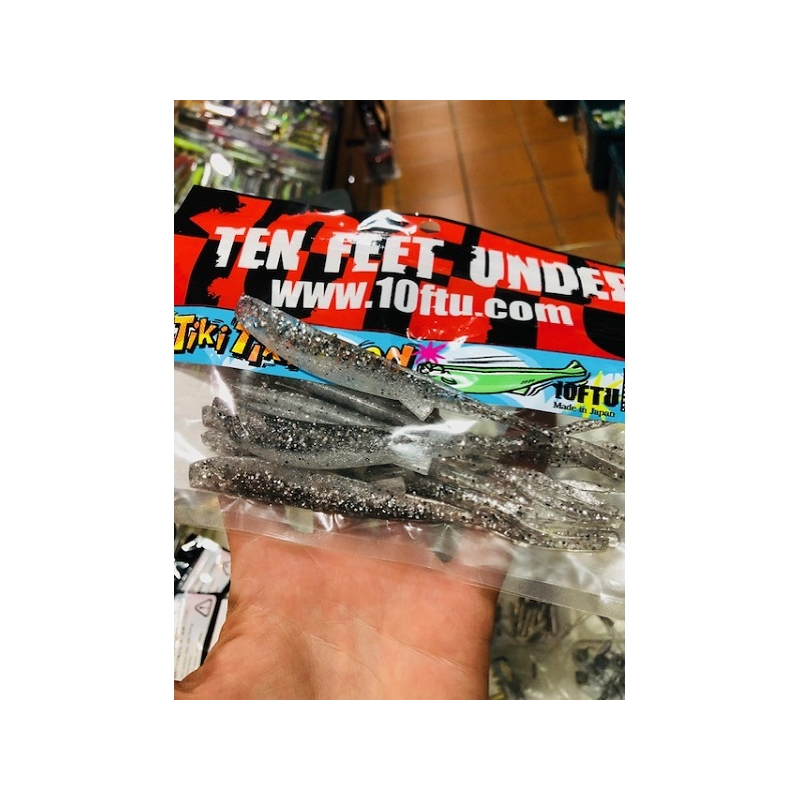 10FTU TIKI TIKI SHAD 4" SILVER SHAD