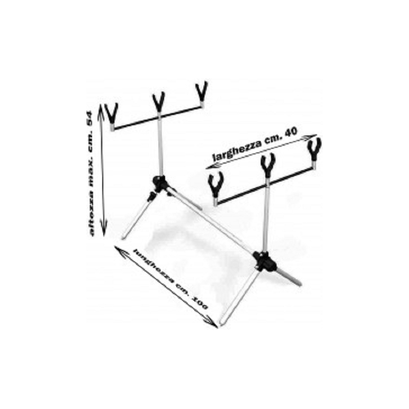 TRIPODE SILVER ROD POD 3 CAÑAS 100CM