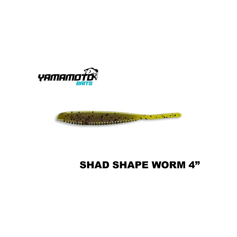 YAMAMOTO SHAD SHAPE 4" 297 GREEN PUMKING