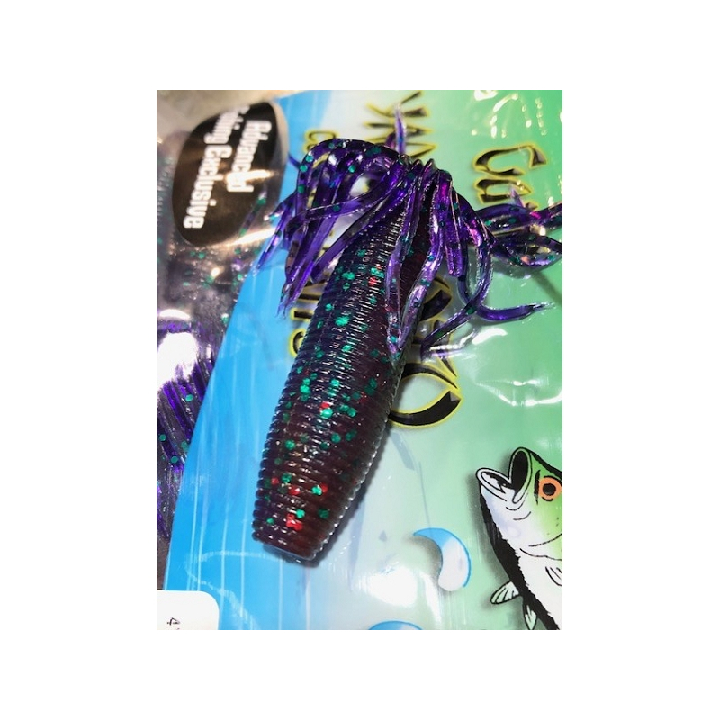 FAT IKA 4" 231 PLUM W/SM EMRLD