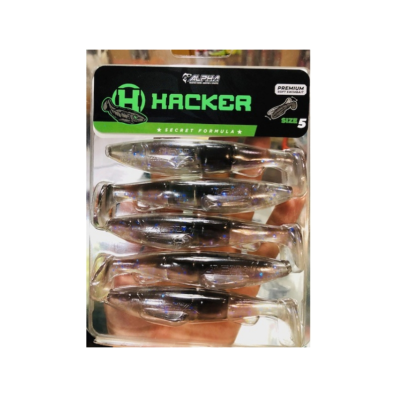 HACKER TALLA 5 10.3CM 5UNID 02 GHOST SMOKING SHAD