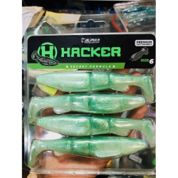 HACKER TALLA 6 12CM 4UNID 05 GREEN GLITTER
