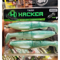 HACKER TALLA 7 15CM 3UNID 05 GREEN GLITTER