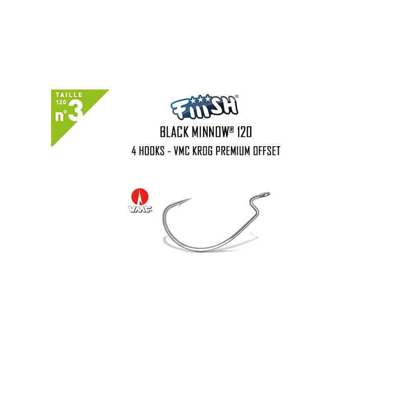 BLACK MINNOW 120 4HOOK KROG PREMIUN