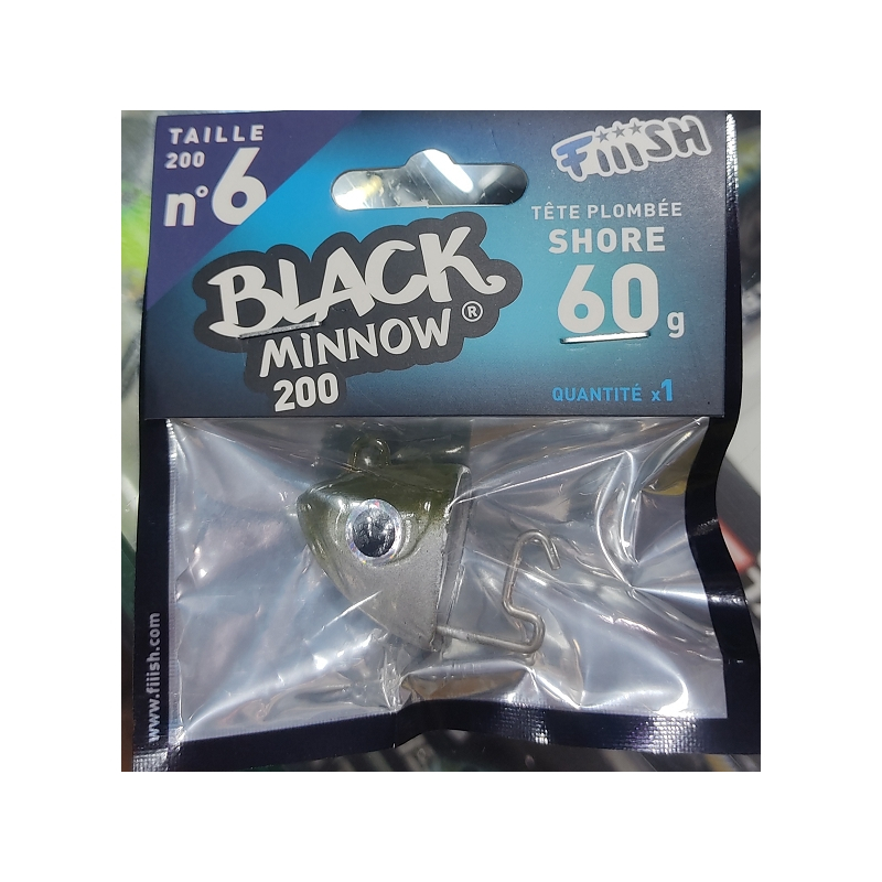 BLACK MINNOW 200 1 SHORE JIG HEAD 60GR KAKI