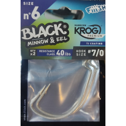 BLACK MINNOW 200 2 ANZUELOS 7/0