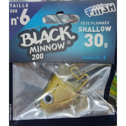 BLACK MINNOW 200 1 SHALOW JIG HEAD 30GR KAKI