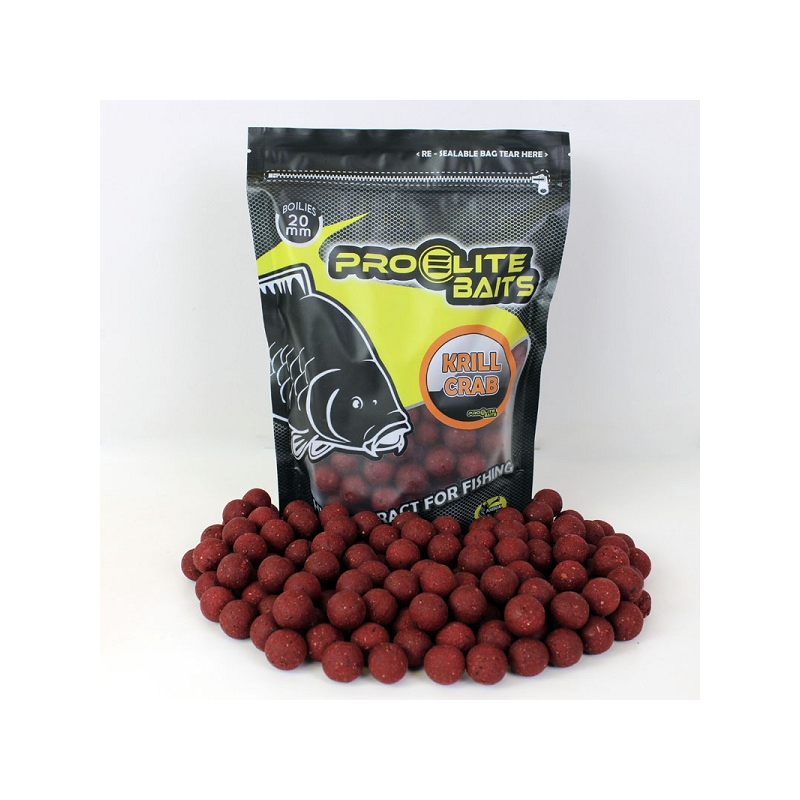 PRO ELITE BOILIES CLASSIC 20MM KRILL & CRAB 800GR