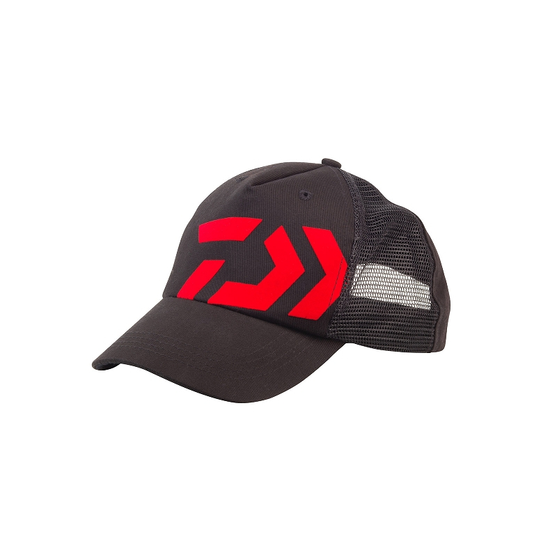 DAIWA GORRA TRUCKER NOIRE LOGO ROJO