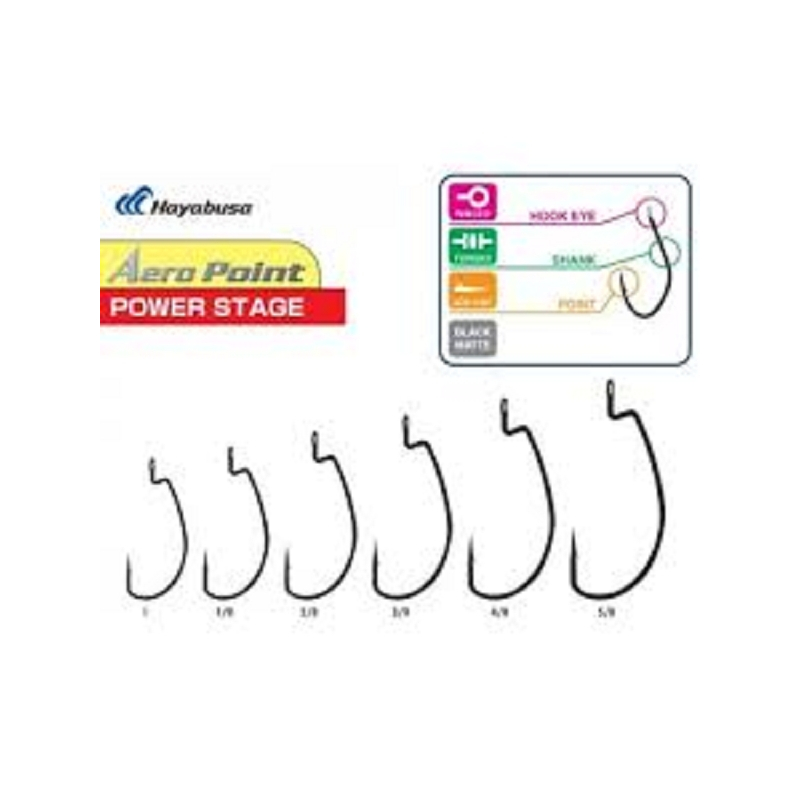 ANZUELO HAYABUSA 3/0 POWERSTAGE ORIGINAL