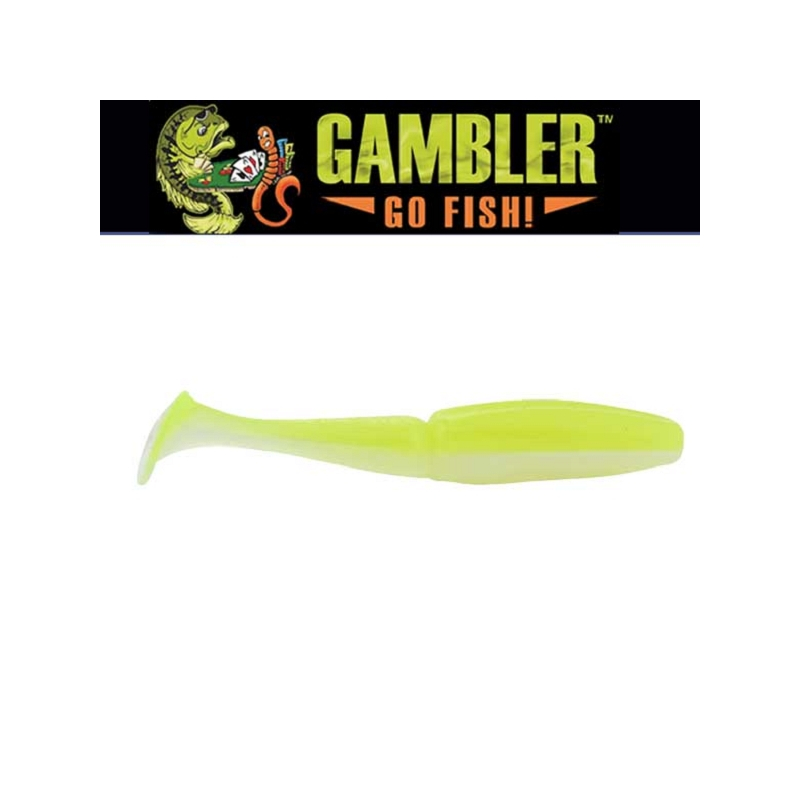 Gambler EZ SWIMMER 4.25".130 CHARTREUSE SHAD