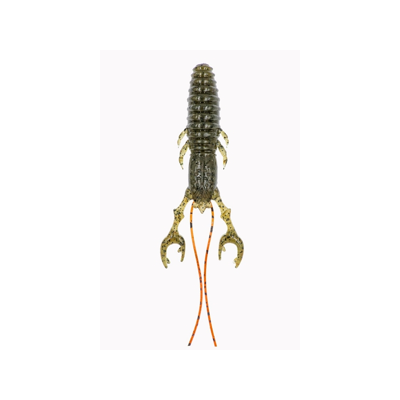 WALOBAITS MARAMBA CRAW 3" 007 OLIVE PEEPER