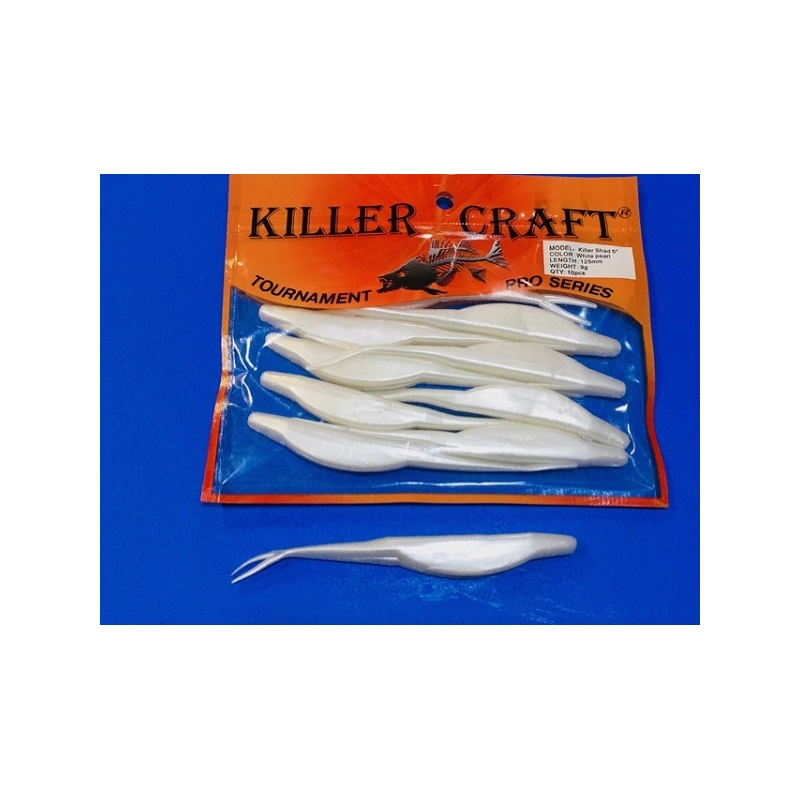 Killer Craft Shad 5", colores White