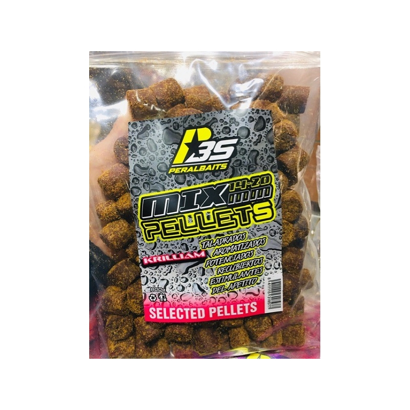 PERAL BAITS MIX PELLETS 14-20MM KRILLIAN