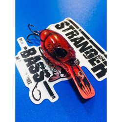STRANGER BASS CRANK ROJO NARANJA FLUOR