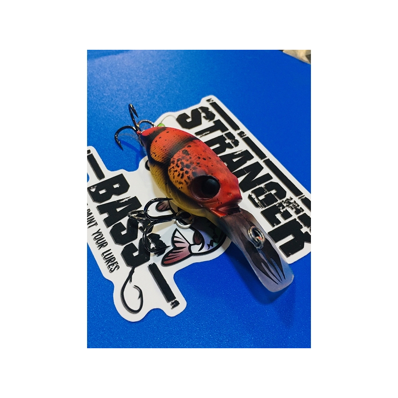 STRANGER BASS CRANK ROJO NARANJA FLUOR