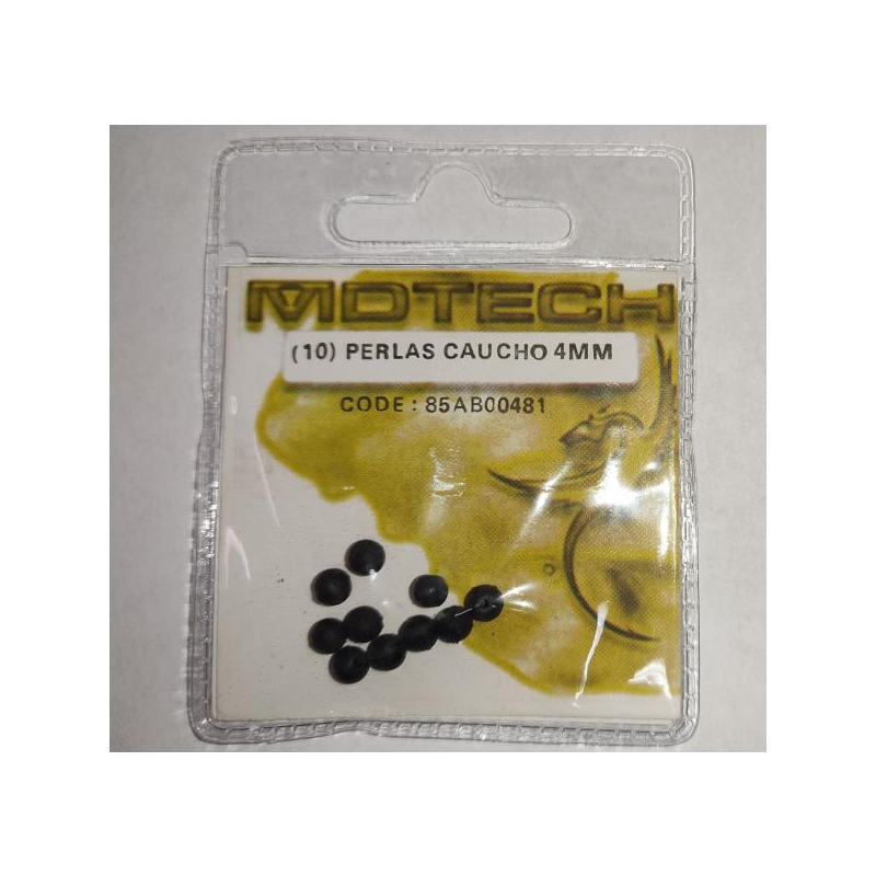 PERLAS CAUCHO 4MM-MD TECH