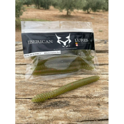 IBERICAN LURES WORM 5" WATERMELON RED