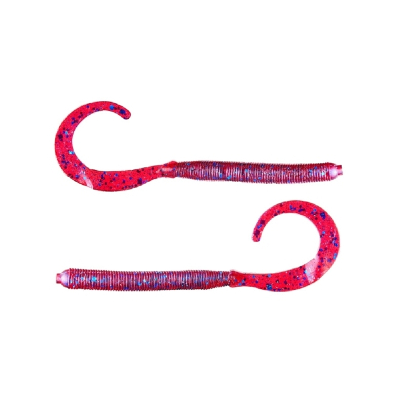 ZOOM CURLY TAIL 4" 113 PLUM APPLE