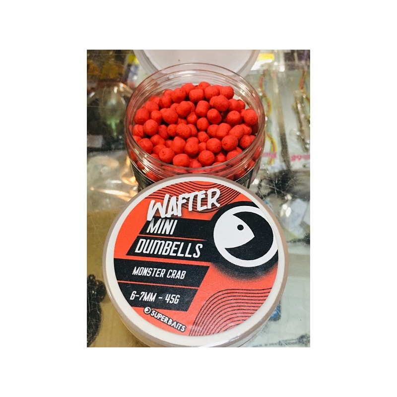 SUPERBAITS DUMBELL WAFTER MONSTER CRAB 6-7MM