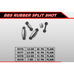 BBS RUBBER SPLIT SHOT 3.5 GR