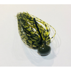 BAITFISHING FOOTBALL JIG 2/0 3/8 WATERMELON SEED