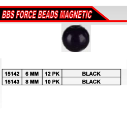 BBS FORCE BEADS MAGNETIC 8mm BLACK