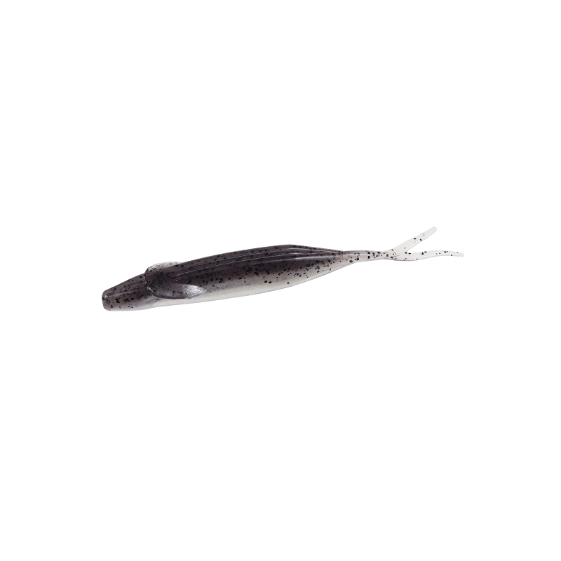 ZOOM WINGED FLUKE 5" SMOKE PEPPER CLEAR 6PK